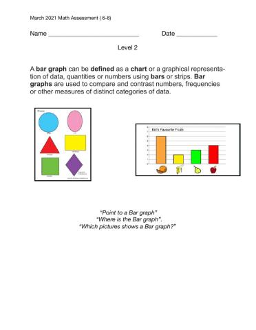 March 2021 Math (6-8) Assessment level 2