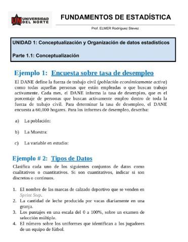 Tipo de Variables y Niveles de Medición