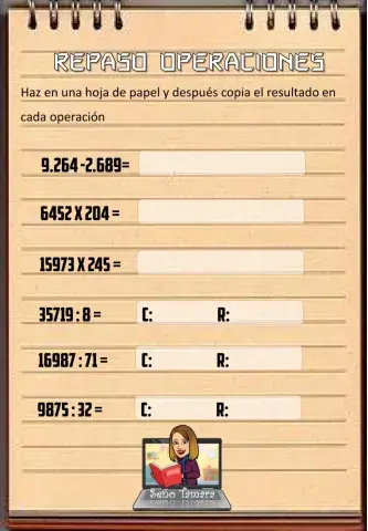 Repaso de operaciones