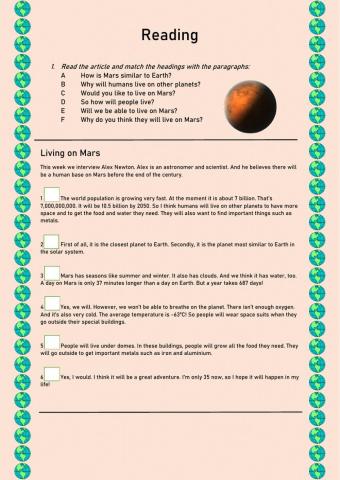 Reading and listening