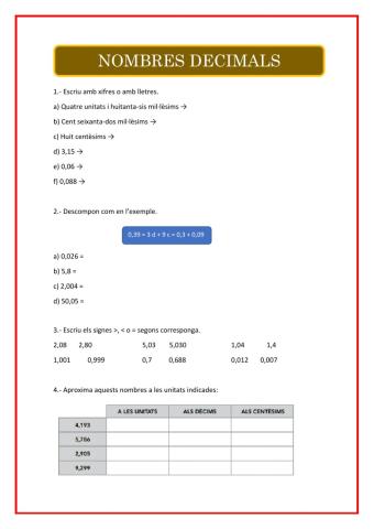 Repàs decimals