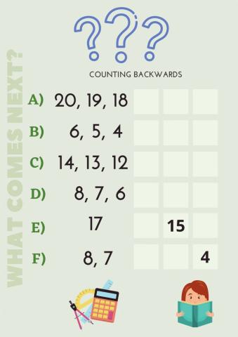 Math - Counting Backwards