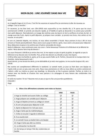 Activités quotidiennes