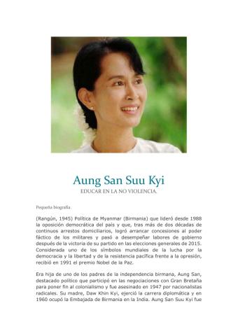 Lectura de la no  violencia.