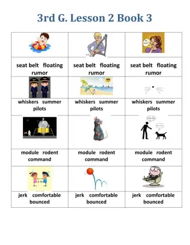 3rd G. Phonology Lesson 2 Book 3