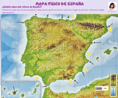 Relieve de España 6º