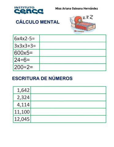 Cálculo mental