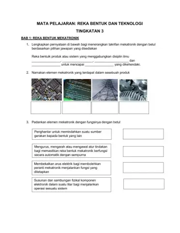 Reka bentuk Mekatronik