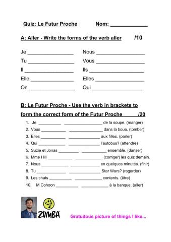 Quiz Futur Proche