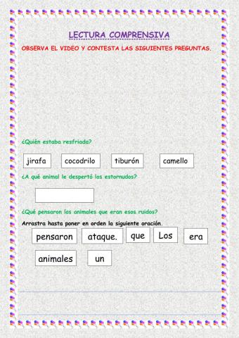 Lectura comprensiva