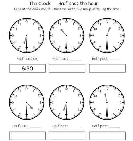 Telling Time 2