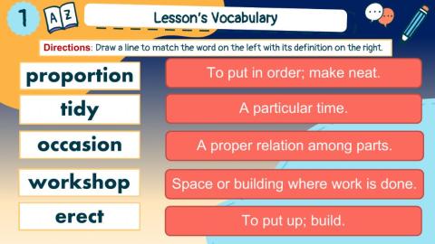 M3W3 lesson's vocabulary 5th
