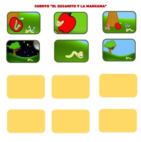 Cuento -El gusanito y la manzana