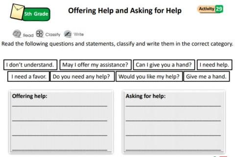 Offering help and asking for help