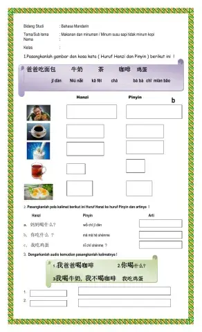 Minum susu sapi , tidak minum kopi