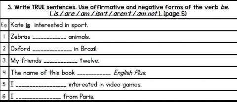 Starter Unit : free time