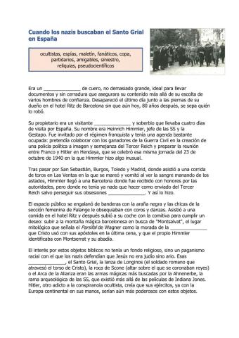 Los nazis y el Santo Grial