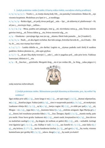 Nosinės raidės šaknyje