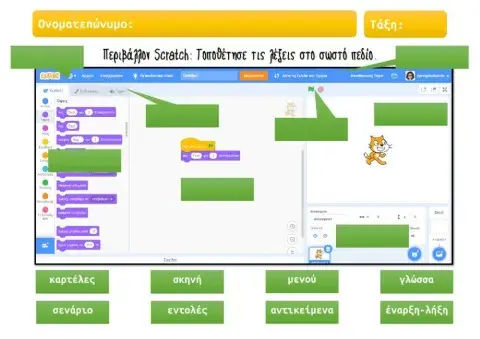 Φύλλο Εργασίας: Περιβάλλον Scratch