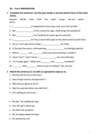 Present Perfect-Present Perfect Continuous