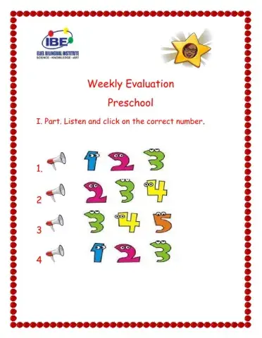 Weekly evaluation 2 PRE