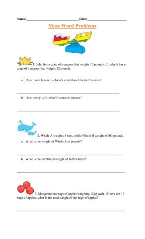 Mass Word Problems