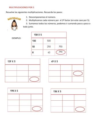Multiplicamos por 5 ABN