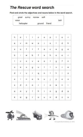 The rescue word search