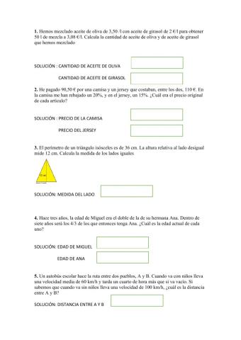 Problemas sistemas de ecuaciones