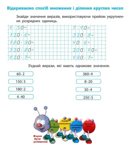 Множення і ділення круглих чисел.