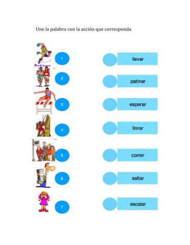 Vocabulario: Verbos en Infinitivo