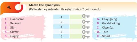 7 unıt 1 appearance match the snonym crazy
