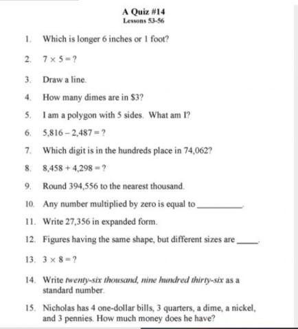 Simple Solutions Quiz -14