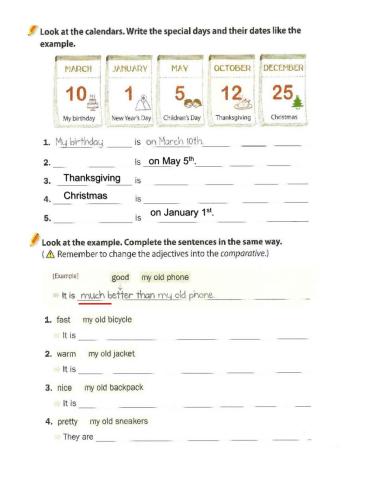 Grammar : WR2 - Unit 6