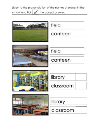 Places in my school