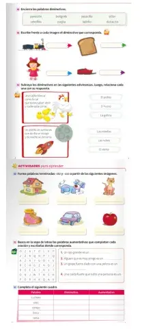 Diminutivo y aumentativo