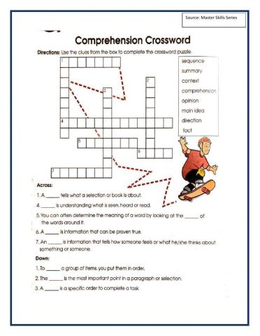 Comprehension Skills Review
