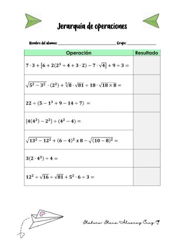 Jerarquía de operaciones