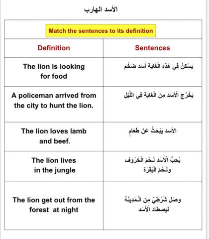 الْأَسَد الْهَارِب