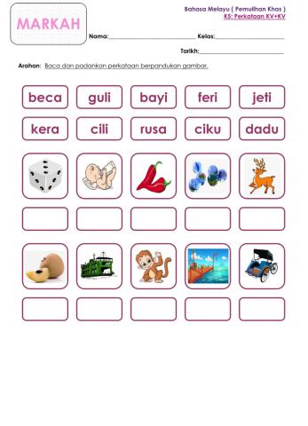 Kemahiran 5: Perkataan KV+KV