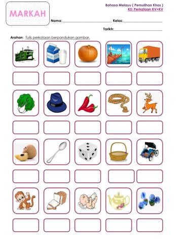 Kemahiran 5: Perkataan KV+KV