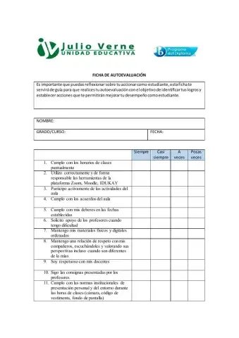 Autoevaluación