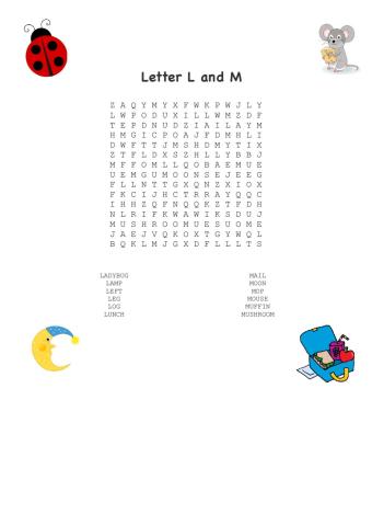 Letter m & l