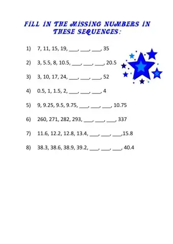 Number Sequences