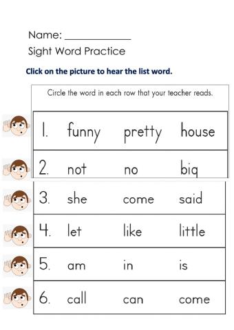 Sight Words