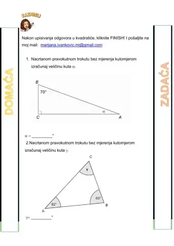 Zbroj veličina kutova u trokutu i odnosi stranica i kutova