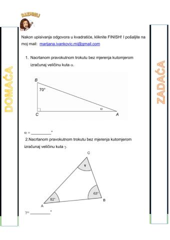 Zbroj veličina kutova u trokutu i odnosi stranica i kutova