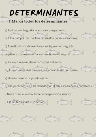 Los determinantes
