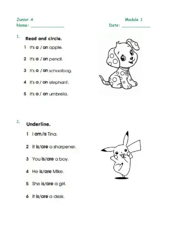 Smileys Junior A' Module 1