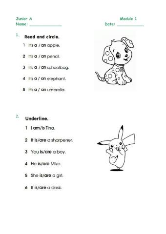 Smileys Junior A' Module 1